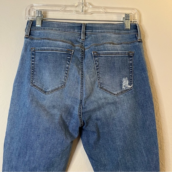 PAC SUN HighRise Distressed light wash Ankle Jegging Jeans Pants Size 28 - Picture 4 of 9